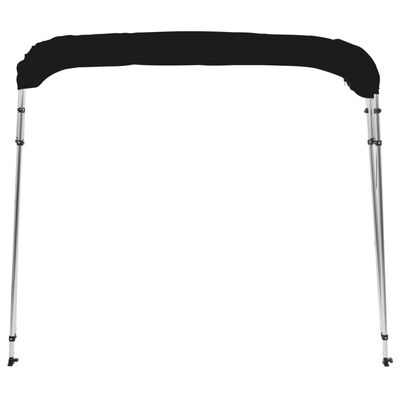 vidaXL 4-bow Bimini Top Black 243x210x137 cm