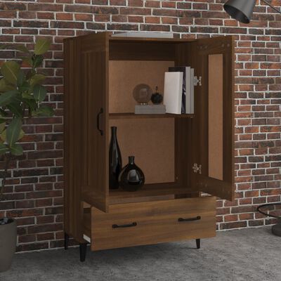 vidaXL Highboard Brown Oak 70x31x115 cm Engineered Wood