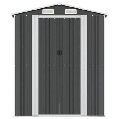 vidaXL Garden Shed Anthracite 192x357x223 cm Galvanised Steel