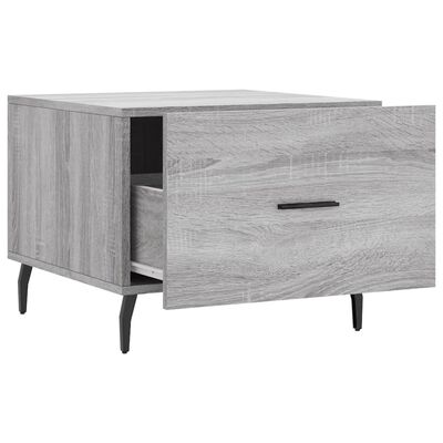 vidaXL Coffee Table Grey Sonoma 50x50x40 cm Engineered Wood