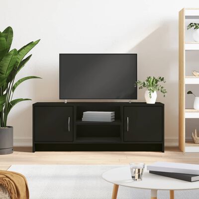 vidaXL TV Cabinet Black 102x30x37.5 cm Engineered Wood