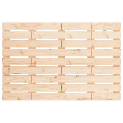 vidaXL Wall Headboard 106x3x63 cm Solid Wood Pine