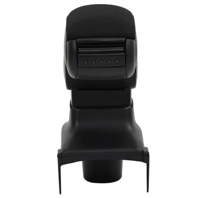 vidaXL Car Armrest Black 15x35x(30-47) cm ABS