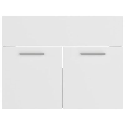 vidaXL Bathroom Furniture Set White Engineered Wood