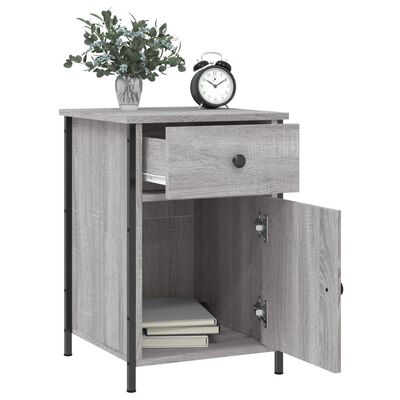 vidaXL Bedside Cabinet Grey Sonoma 40x42x60 cm Engineered Wood