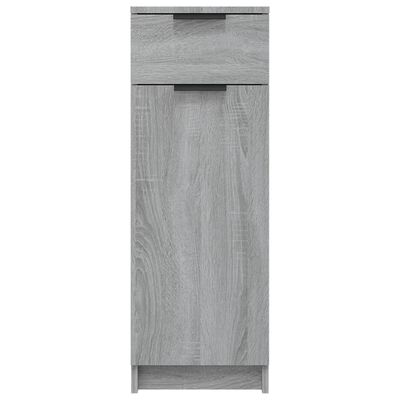 vidaXL Bathroom Cabinet Grey Sonoma 32x34x90 cm Engineered Wood