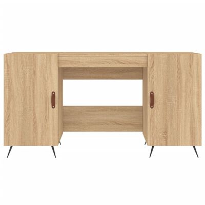 vidaXL Desk Sonoma Oak 140x50x75 cm Engineered Wood