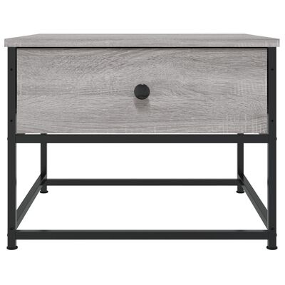 vidaXL Coffee Table Grey Sonoma 51x51x40 cm Engineered Wood