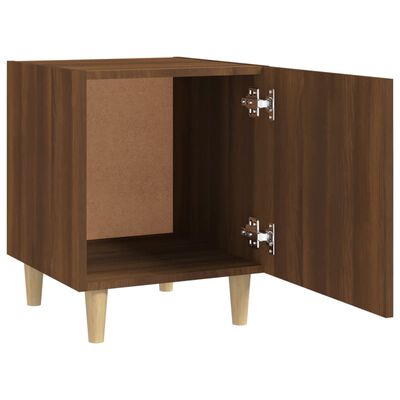 vidaXL Bedside Cabinet Brown Oak Engineered Wood