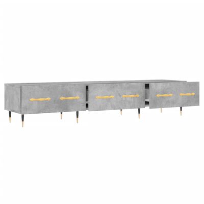 vidaXL TV Cabinet Concrete Grey 150x36x30 cm Engineered Wood