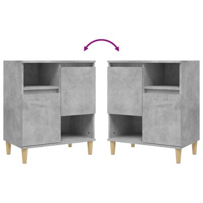 vidaXL Sideboard Concrete Grey 60x35x70 cm Engineered Wood