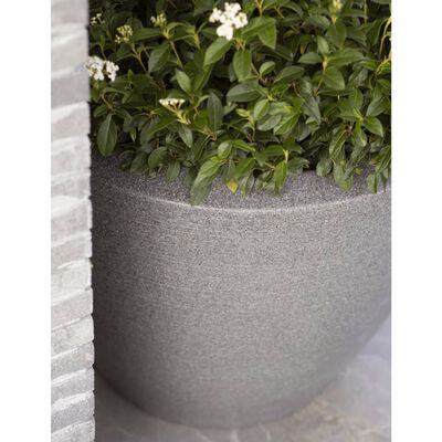 Capi Plant Vase Arc Granite Tapered Low 60x48 cm Anthracite