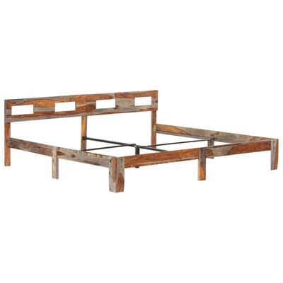 vidaXL Bed Frame without Mattress Solid Wood 200x200 cm