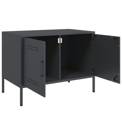 vidaXL TV Cabinet Anthracite 68x39x50.5 cm Steel