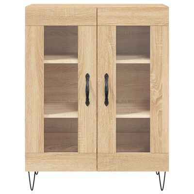 vidaXL Highboard Sonoma Oak 69.5x34x180 cm Engineered Wood