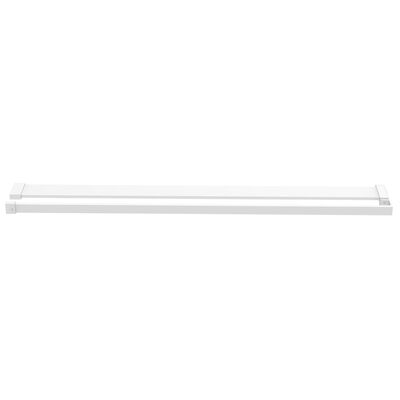 vidaXL Shower Shelf for Walk-in Shower Wall White 100 cm Aluminium