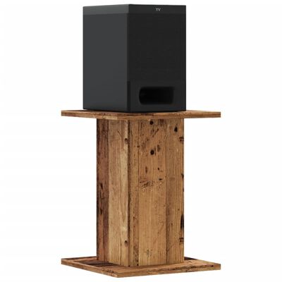 vidaXL Speaker Stands 2 pcs Old Wood 30x30x40 cm Engineered Wood