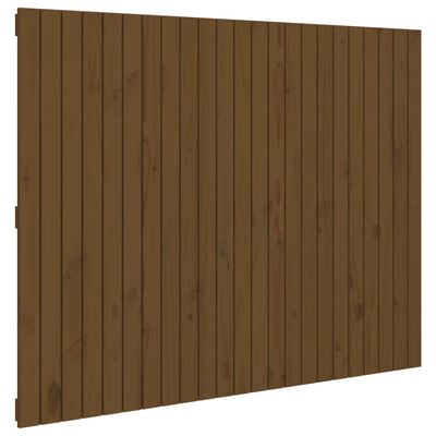 vidaXL Wall Headboard Honey Brown 146.5x3x110 cm Solid Wood Pine