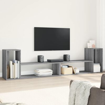 vidaXL TV Cabinets 2 pcs Grey Sonoma 100x30x50 cm Engineered Wood