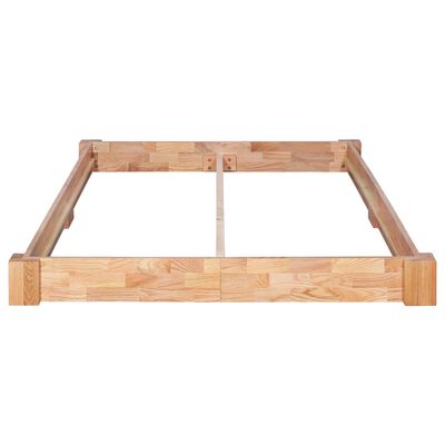 vidaXL Bed Frame without Mattress Solid Oak Wood 140x200 cm