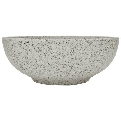 vidaXL Countertop Basin Grey Round Φ41x14 cm Ceramic