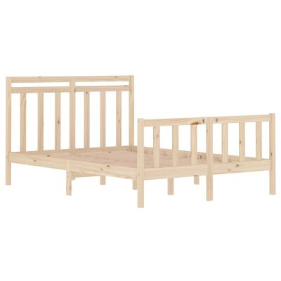 vidaXL Bed Frame without Mattress 135x190 cm Double Solid Wood