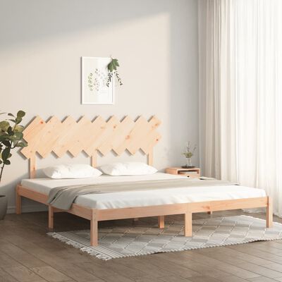 vidaXL Bed Frame without Mattress 180x200 cm Super King Solid Wood