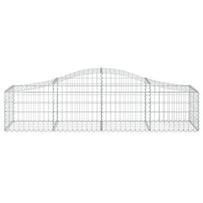 vidaXL Arched Gabion Baskets 30 pcs 200x50x40/60 cm Galvanised Iron