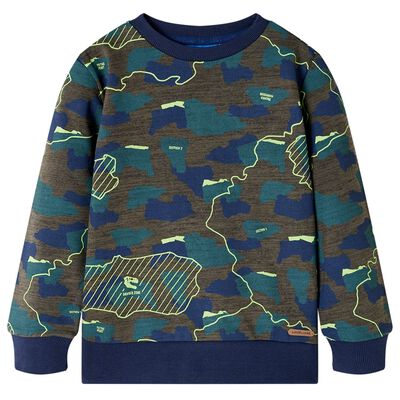 Kids' Sweatshirt Dark Khaki Melange 140