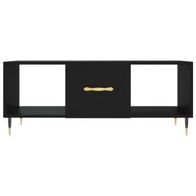 vidaXL Coffee Table Black 102x50x40 cm Engineered Wood