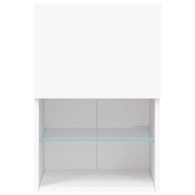 vidaXL TV Cabinet with LED Lights White 40.5x30x60 cm