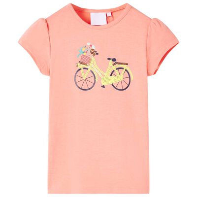 Kids' T-shirt Neon Coral 104