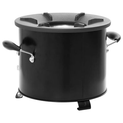 vidaXL Camping Wood Stove Black 36x26x22.5 cm Metal