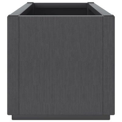 vidaXL Garden Planter Dark Grey 80x36x35 cm PP