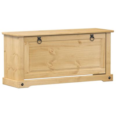 vidaXL Shoe Cabinet Corona 99x32x47 cm Solid Wood Pine