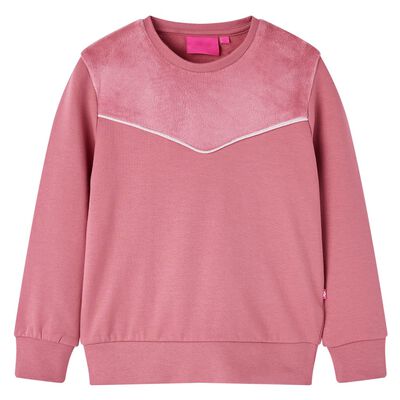 Kids' Sweatshirt Velvet Patchwork Raspberry 104