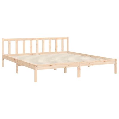 vidaXL Bed Frame without Mattress Solid Wood Pine