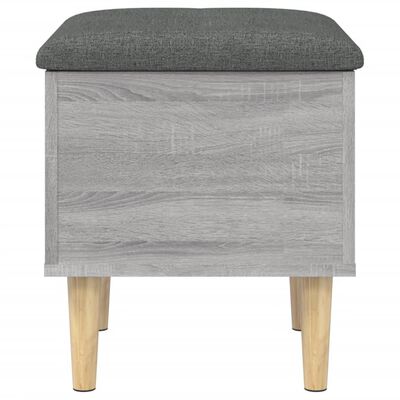 vidaXL Storage Bench Grey Sonoma 42x42x46 cm Engineered Wood