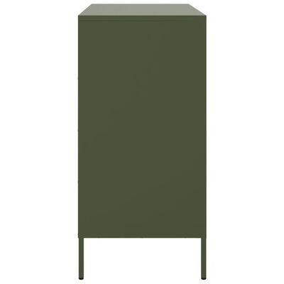 vidaXL Sideboard Olive Green 68x39x79 cm Steel