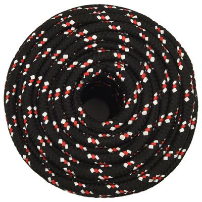 vidaXL Boat Rope Black 16 mm 100 m Polypropylene