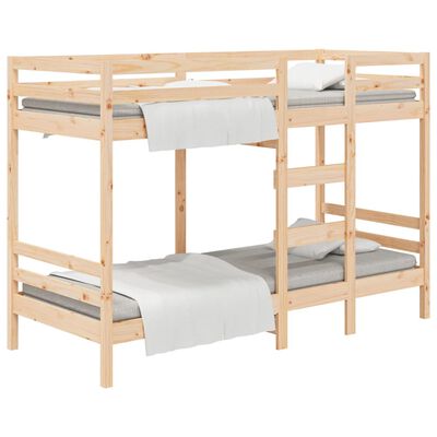 vidaXL Bunk Bed without Mattress 75x190 cm Small Single Solid Wood Pine