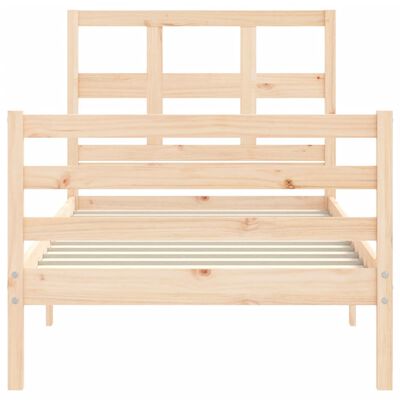 vidaXL Bed Frame without Mattress 100x200 cm Solid Wood