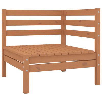 vidaXL 8 Piece Garden Lounge Set Solid Wood Pine Honey Brown