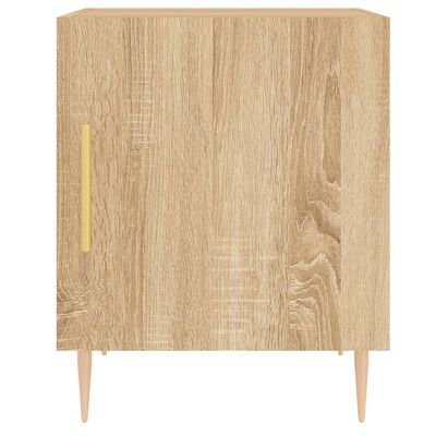 vidaXL Bedside Cabinets 2 pcs Sonoma Oak 40x40x50 cm Engineered Wood