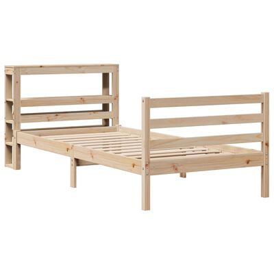 vidaXL Bed Frame without Mattress 90x200 cm Solid Wood Pine