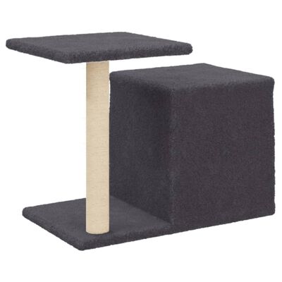 vidaXL Cat Tree with Sisal Scratching Posts Dark Grey 50.5 cm