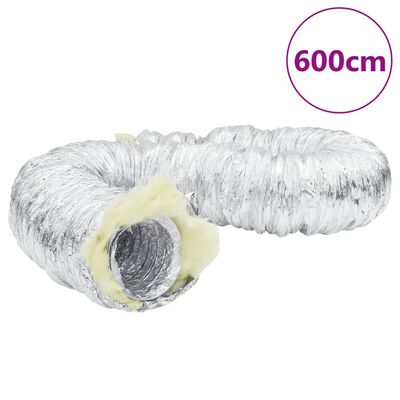 vidaXL Ventilation Duct Insulated Aluminium 6 m Ø10 cm