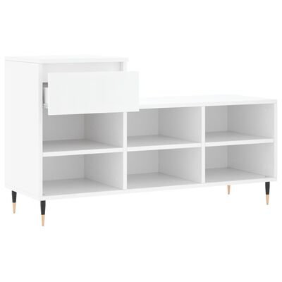 vidaXL Shoe Cabinet White 102x36x60 cm Engineered Wood