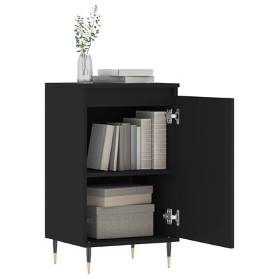 vidaXL Sideboards 2 pcs Black 40x35x70 cm Engineered Wood