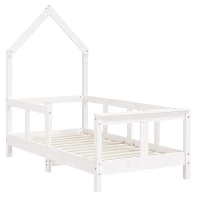 vidaXL Kids Bed Frame White 70x140 cm Solid Wood Pine